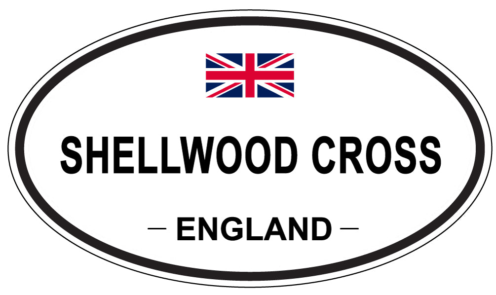 SHELLWOOD CROSS, ENGLAND - Oval Sticker