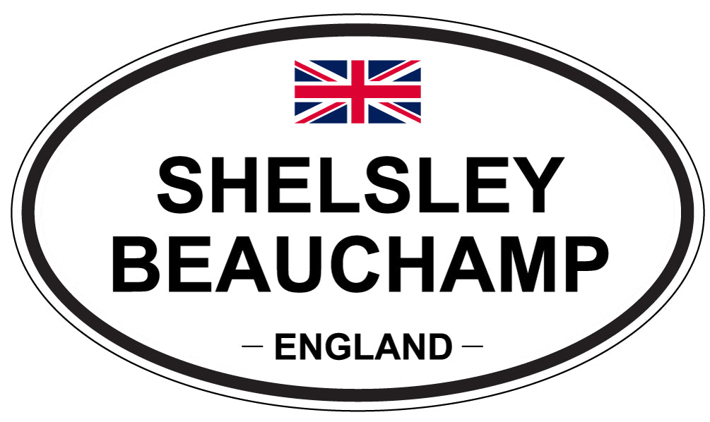 SHELSLEY BEAUCHAMP, ENGLAND - Oval Sticker