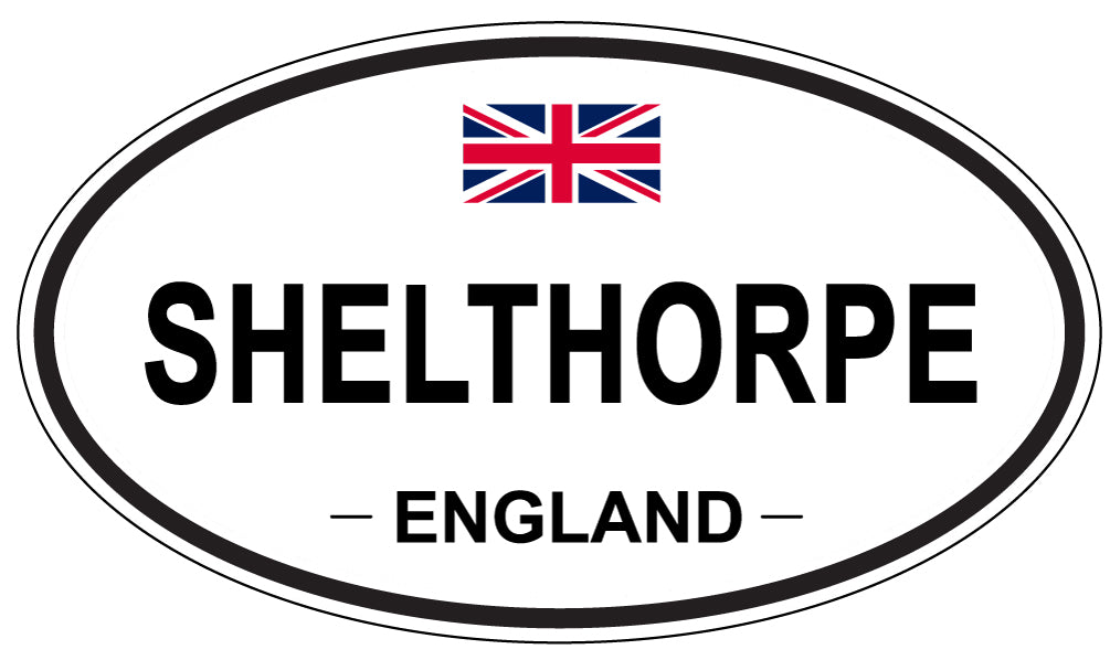 SHELTHORPE, ENGLAND - Oval Sticker