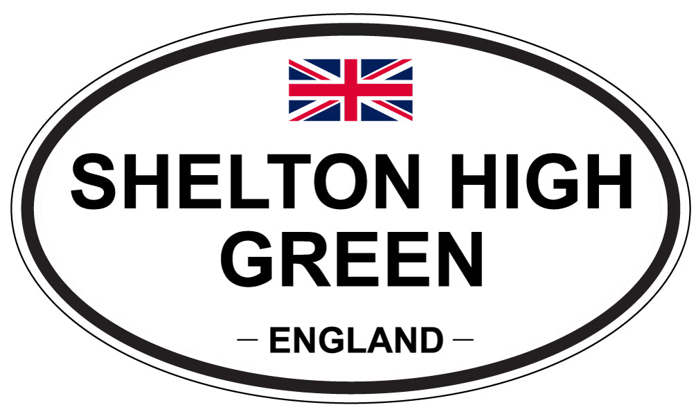 SHELTON HIGH GREEN, England - Oval Magnet