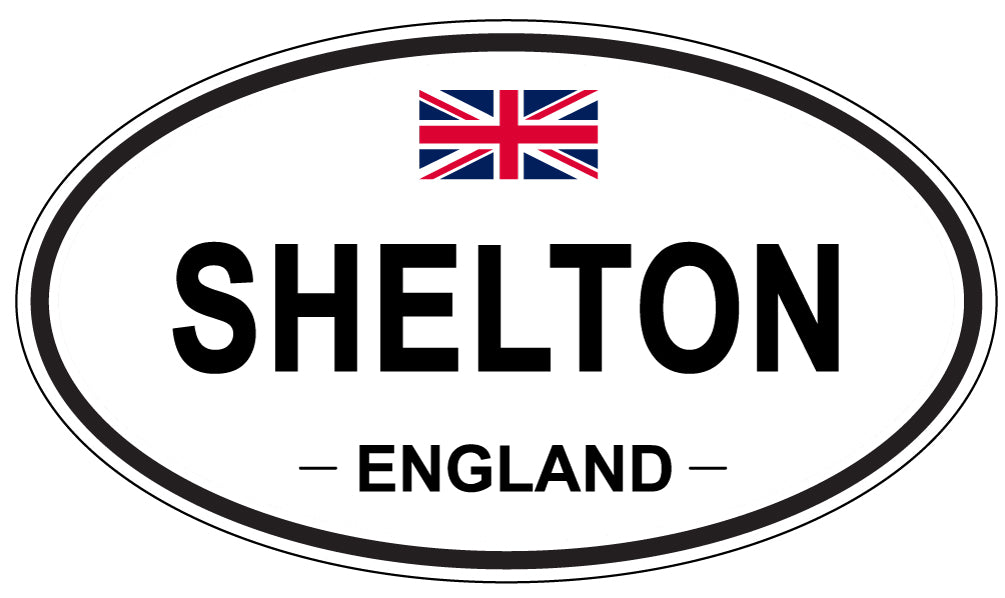 SHELTON, ENGLAND - Oval Sticker