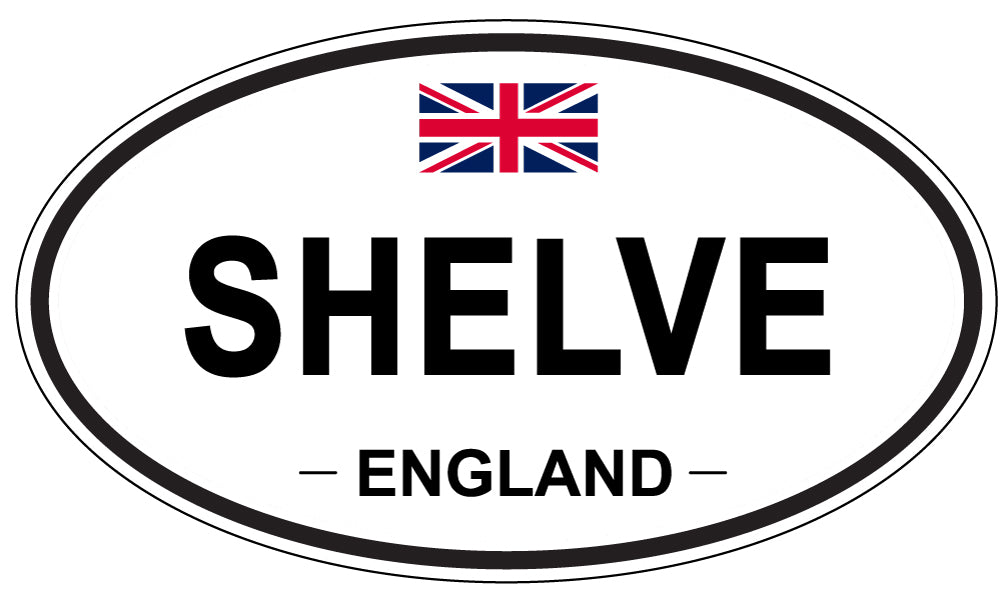 SHELVE, ENGLAND - Oval Sticker