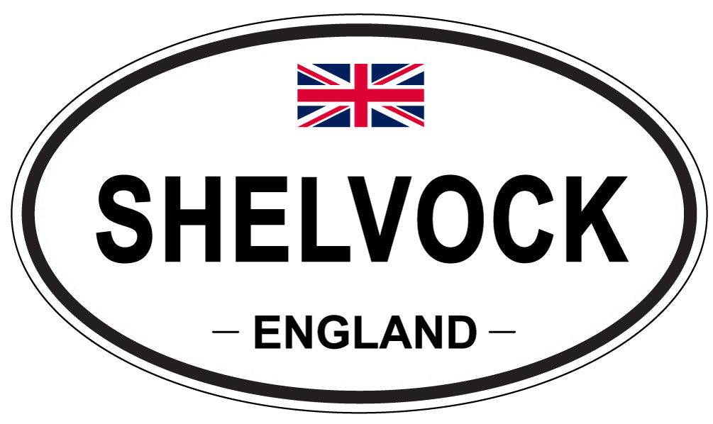 SHELVOCK, ENGLAND - Oval Sticker