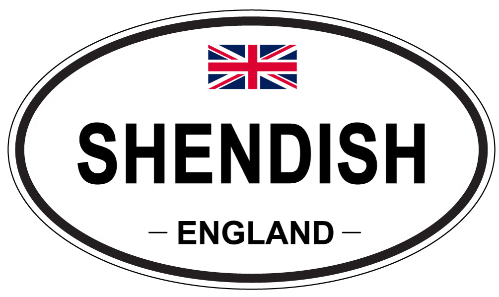 SHENDISH, ENGLAND - Oval Sticker