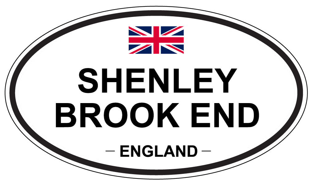 SHENLEY BROOK END, England - Oval Magnet