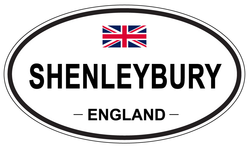 SHENLEYBURY, ENGLAND - Oval Sticker