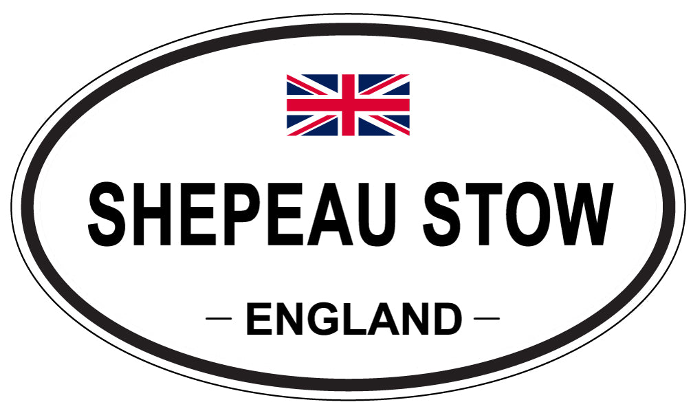 SHEPEAU STOW, ENGLAND - Oval Sticker