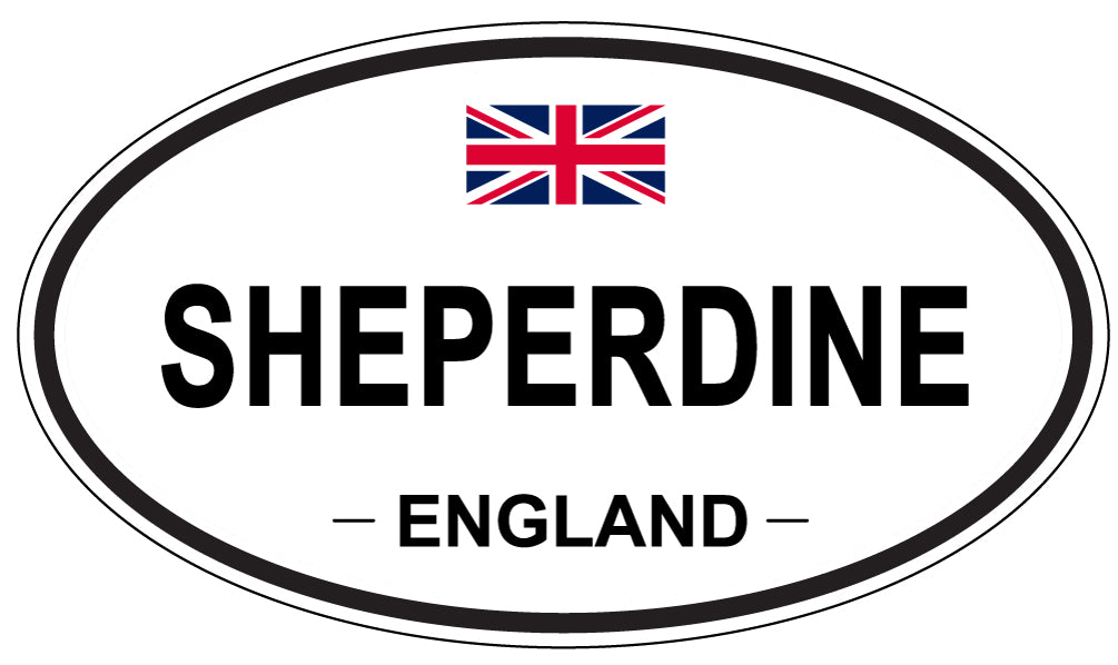 SHEPERDINE, ENGLAND - Oval Sticker