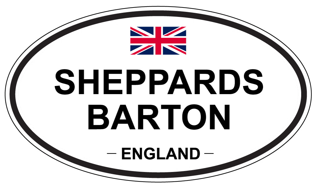 SHEPPARDS BARTON, ENGLAND - Oval Sticker