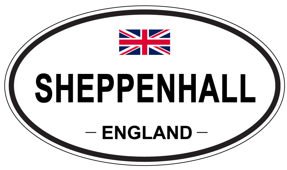 SHEPPENHALL, ENGLAND - Oval Sticker