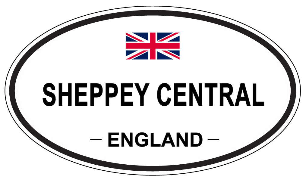 SHEPPEY CENTRAL, ENGLAND - Oval Sticker