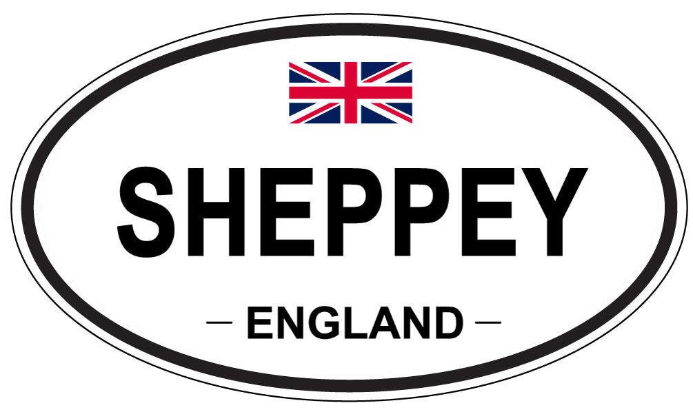SHEPPEY, ENGLAND - Oval Sticker