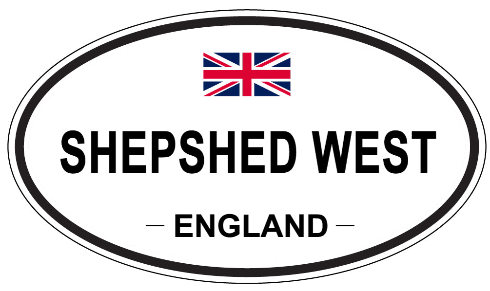SHEPSHED WEST, ENGLAND - Oval Sticker