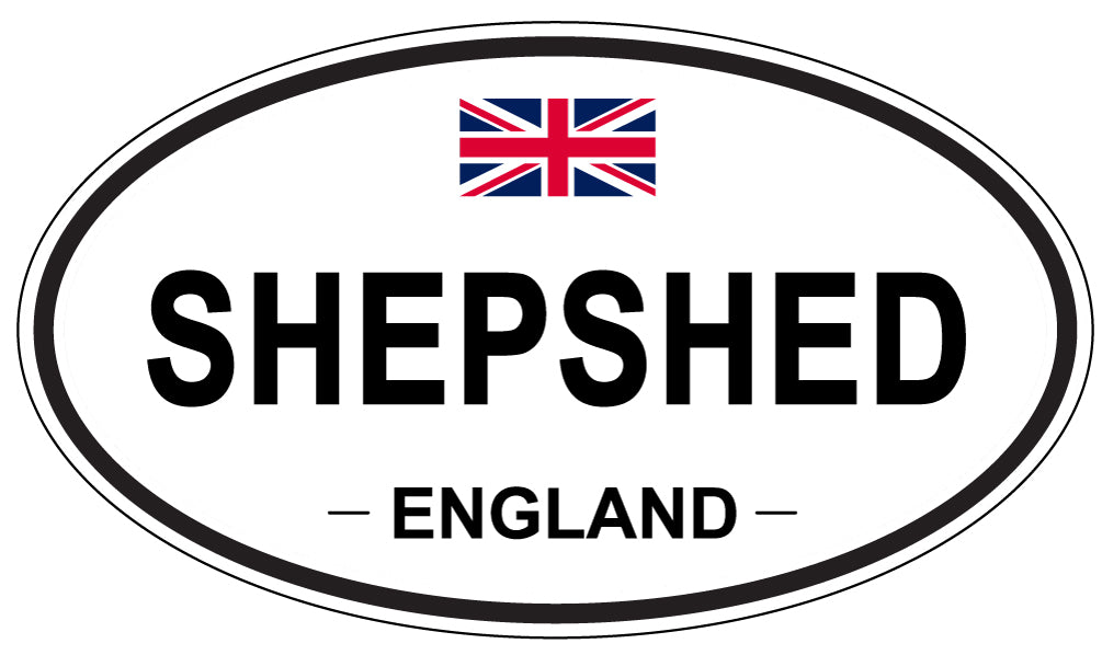 SHEPSHED, ENGLAND - Oval Sticker