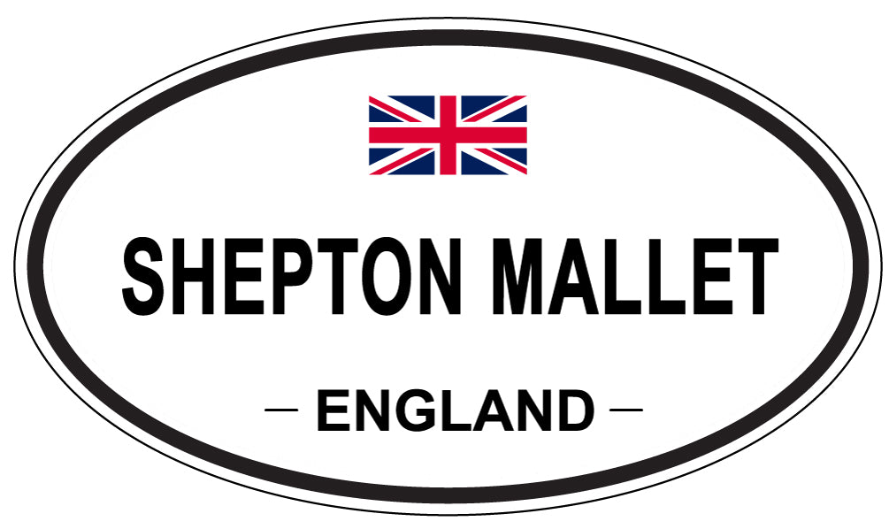 SHEPTON MALLET, ENGLAND - Oval Sticker