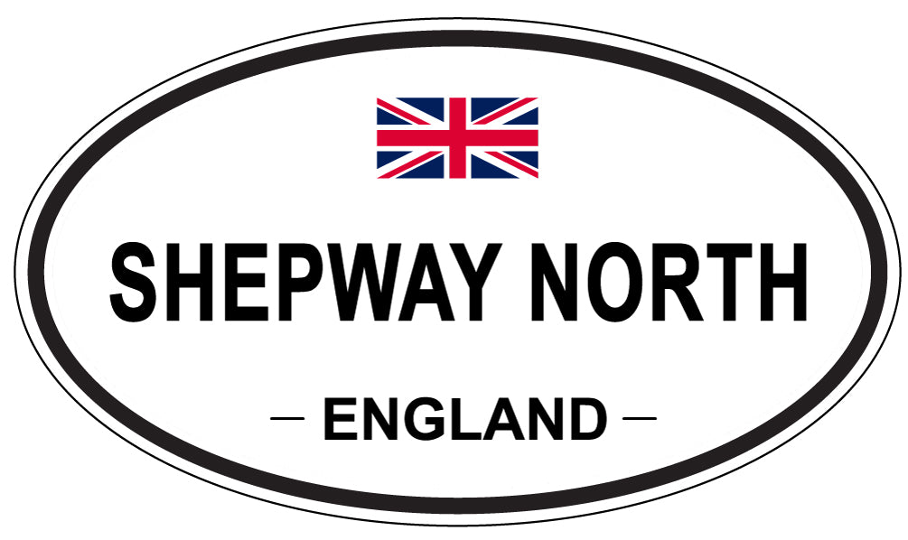 SHEPWAY NORTH, ENGLAND - Oval Sticker