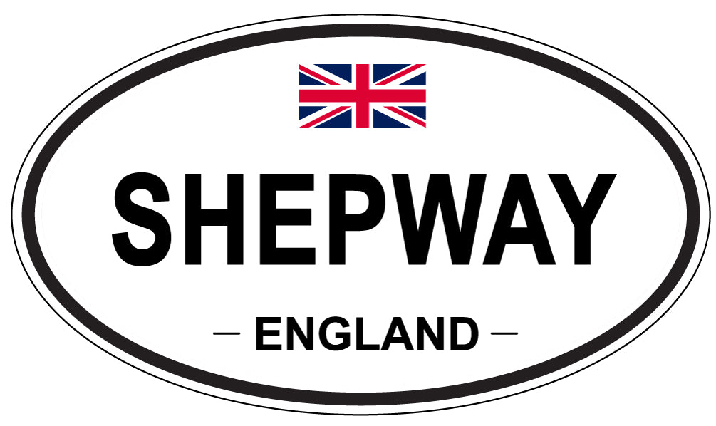 SHEPWAY, ENGLAND - Oval Sticker