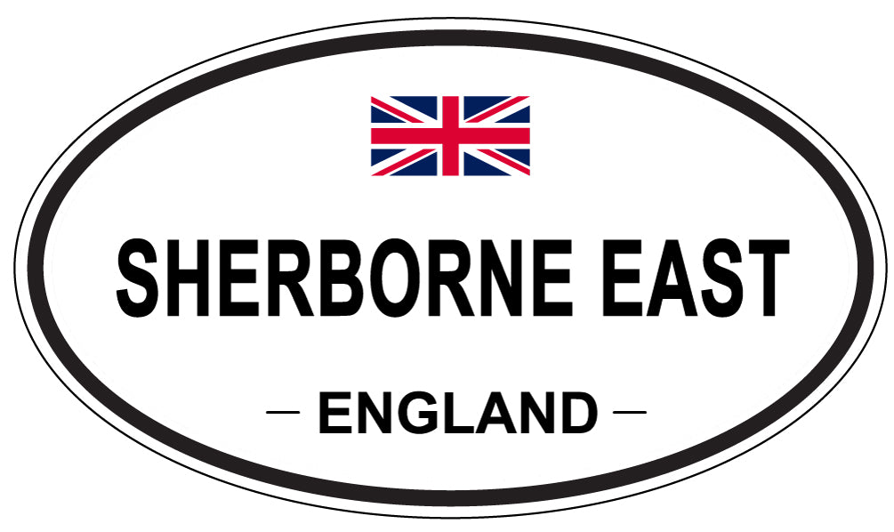 SHERBORNE EAST, ENGLAND - Oval Sticker