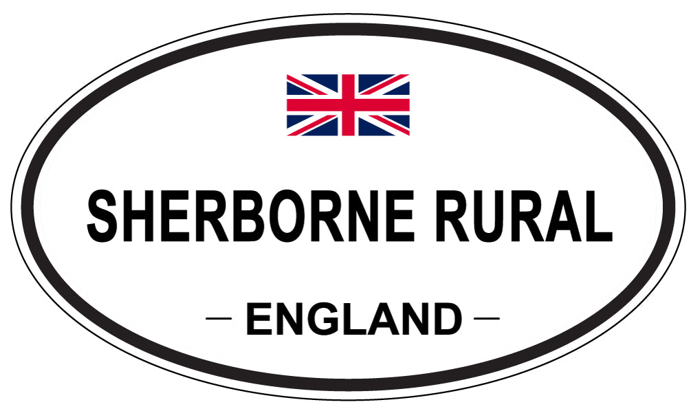 SHERBORNE RURAL, ENGLAND - Oval Sticker