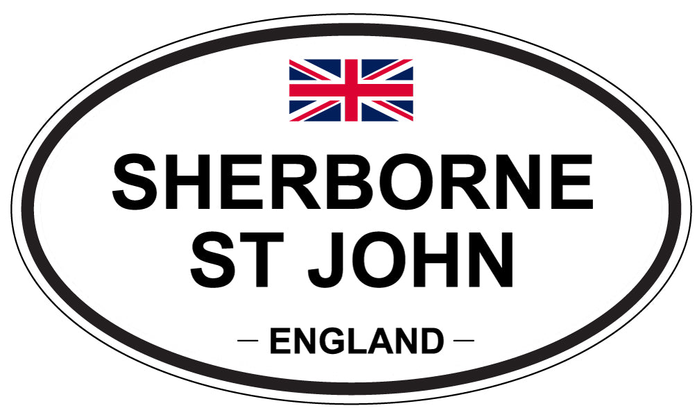 SHERBORNE ST JOHN, ENGLAND - Oval Sticker