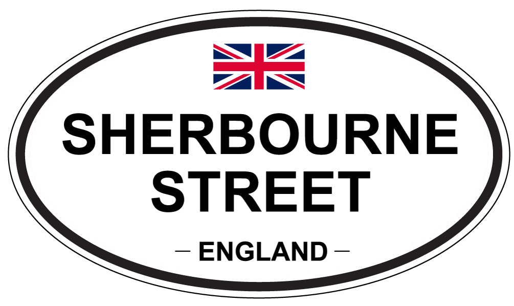 SHERBOURNE STREET, England - Oval Magnet