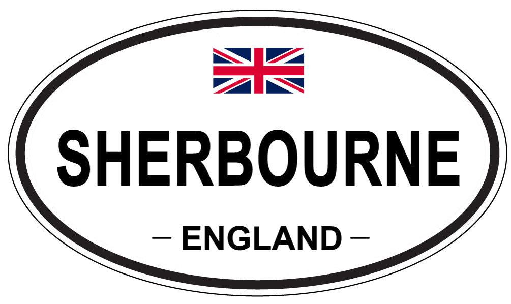 SHERBOURNE, ENGLAND - Oval Sticker