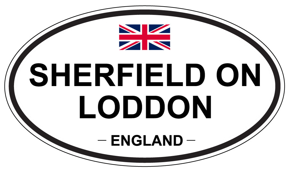 SHERFIELD ON LODDON, ENGLAND - Oval Sticker