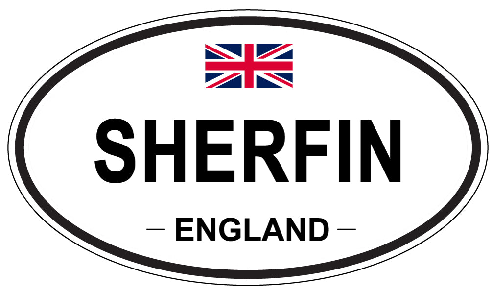 SHERFIN, ENGLAND - Oval Sticker