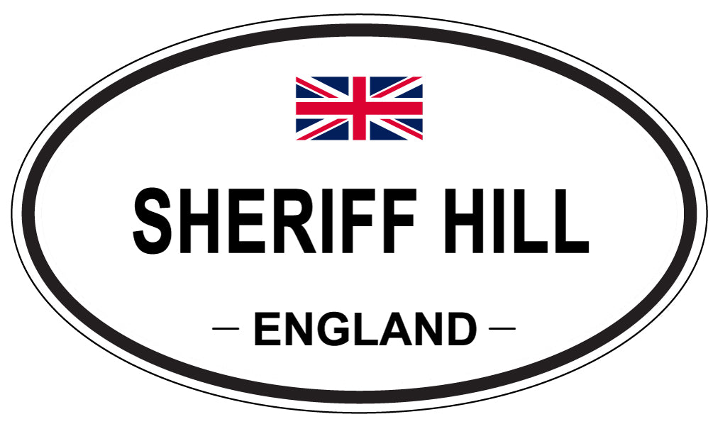 SHERIFF HILL, England - Oval Magnet