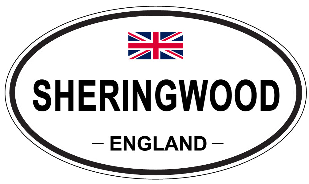 SHERINGWOOD, ENGLAND - Oval Sticker