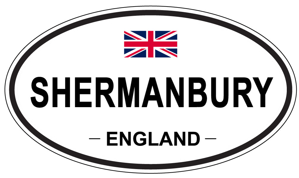 SHERMANBURY, ENGLAND - Oval Sticker