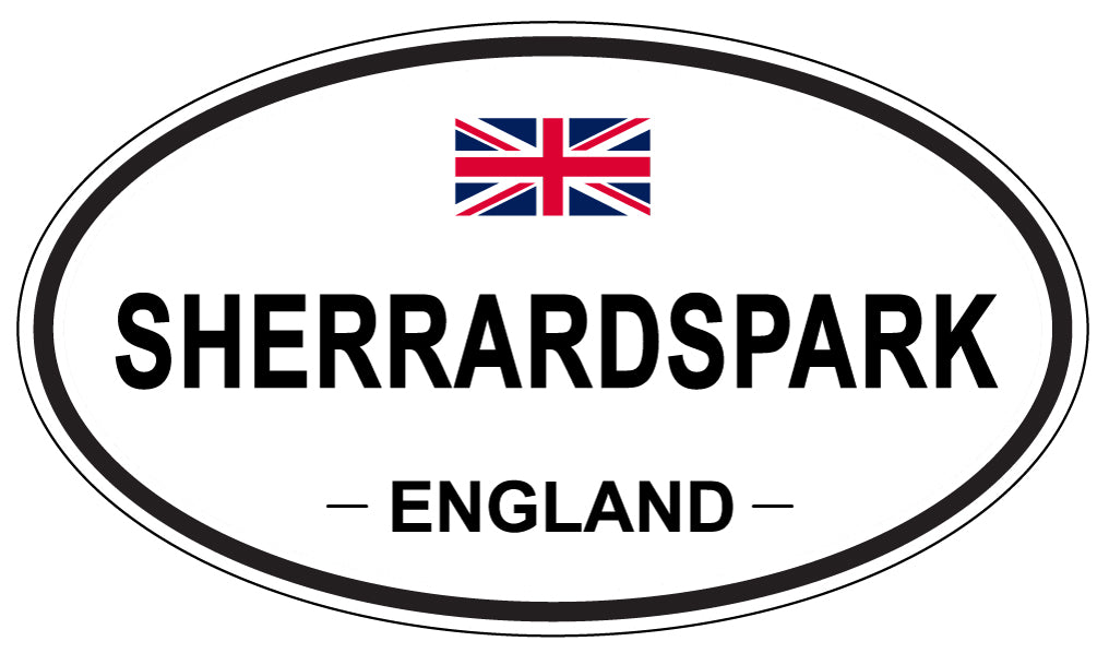 SHERRARDSPARK, ENGLAND - Oval Sticker