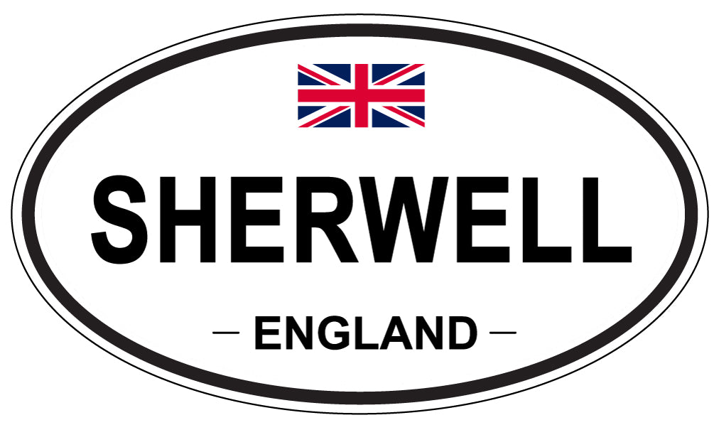 SHERWELL, ENGLAND - Oval Sticker