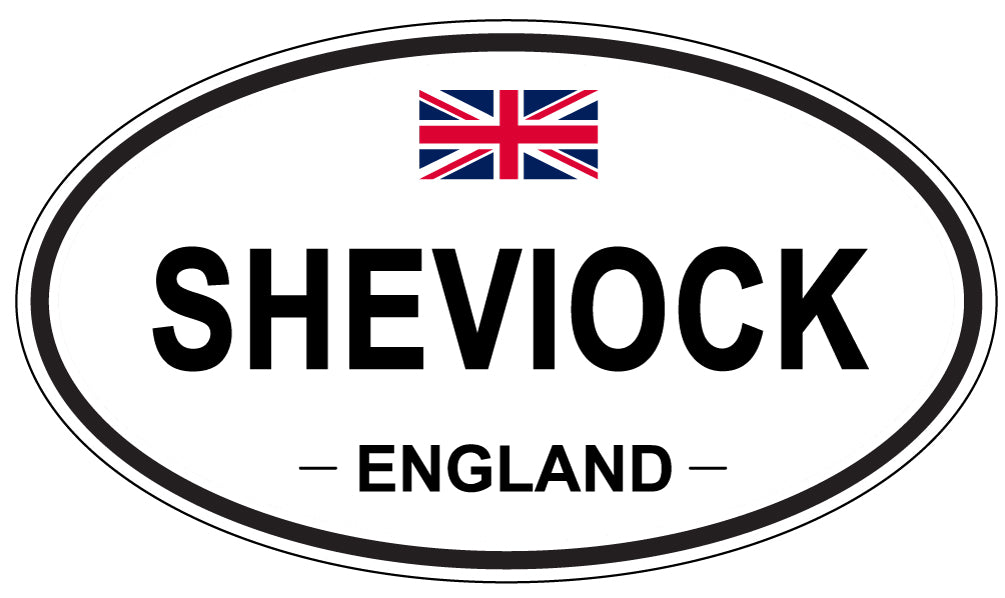 SHEVIOCK, ENGLAND - Oval Sticker
