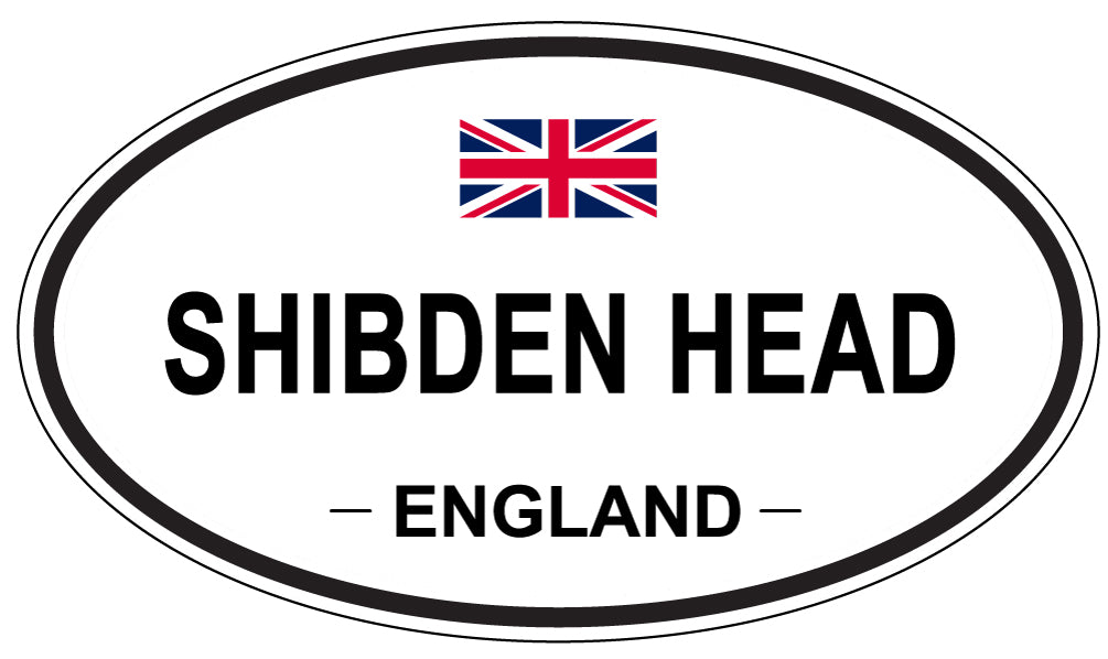 SHIBDEN HEAD, ENGLAND - Oval Sticker