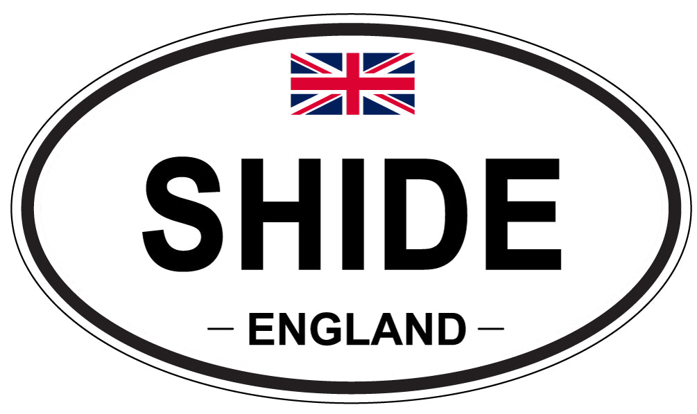 SHIDE, ENGLAND - Oval Sticker