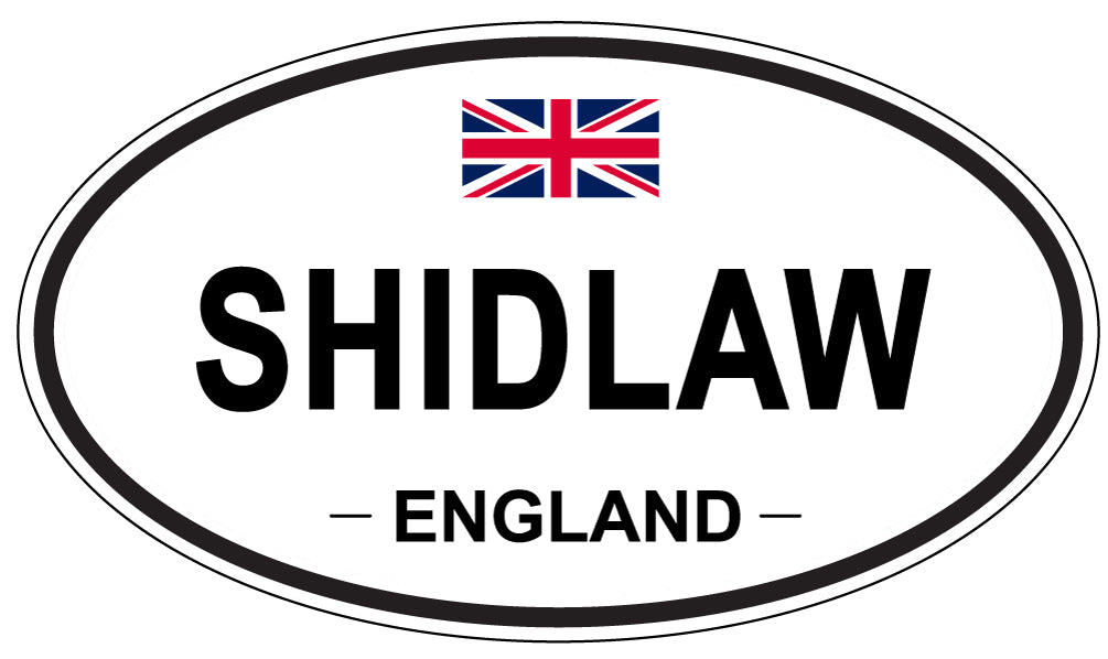 SHIDLAW, ENGLAND - Oval Sticker