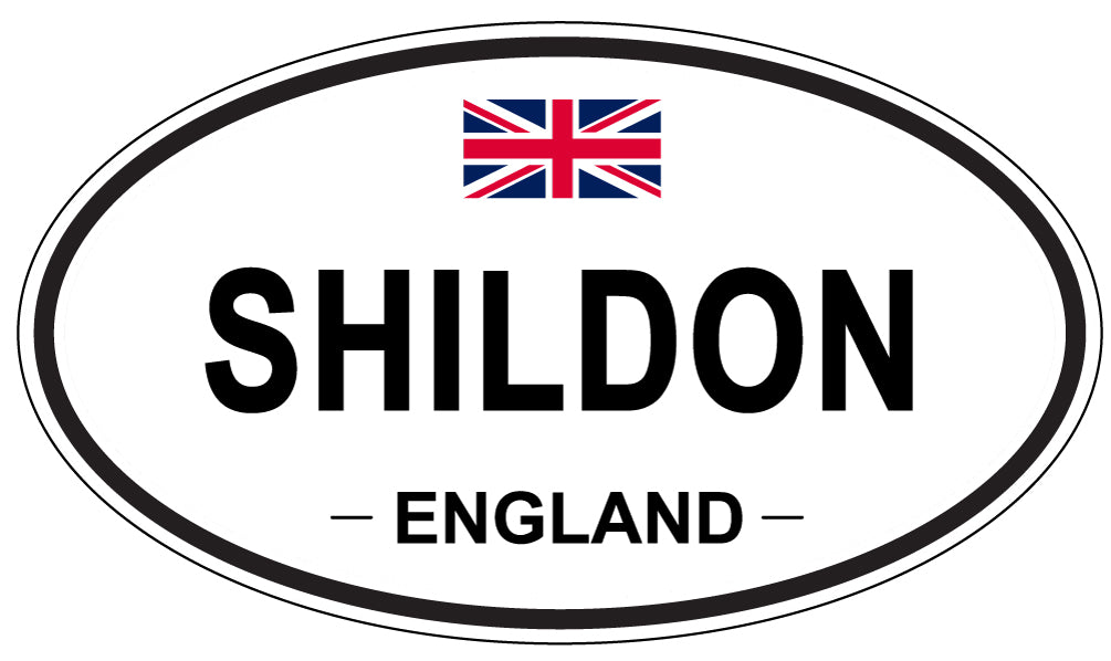 SHILDON, ENGLAND - Oval Sticker