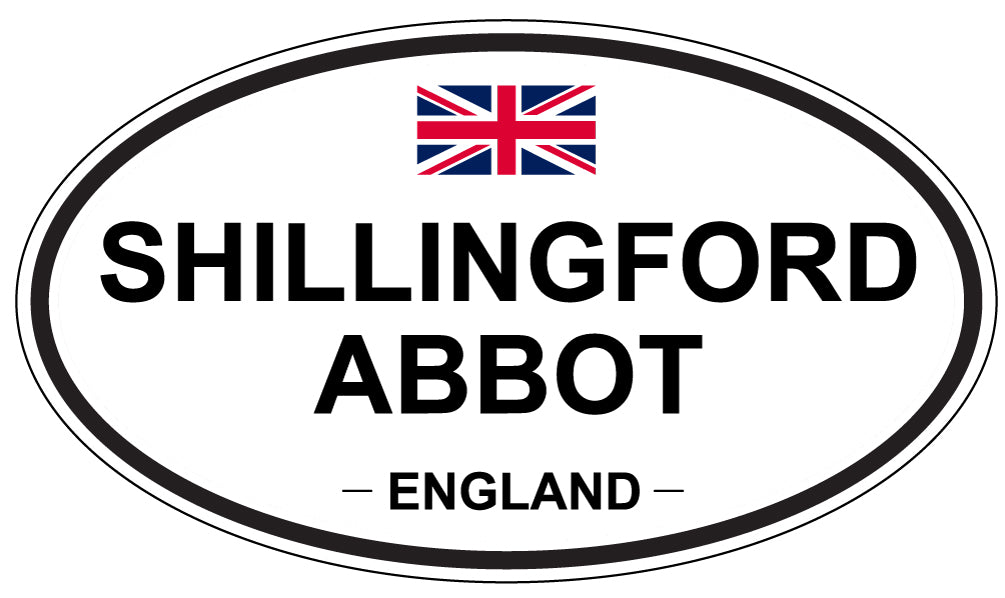 SHILLINGFORD ABBOT, England - Oval Magnet
