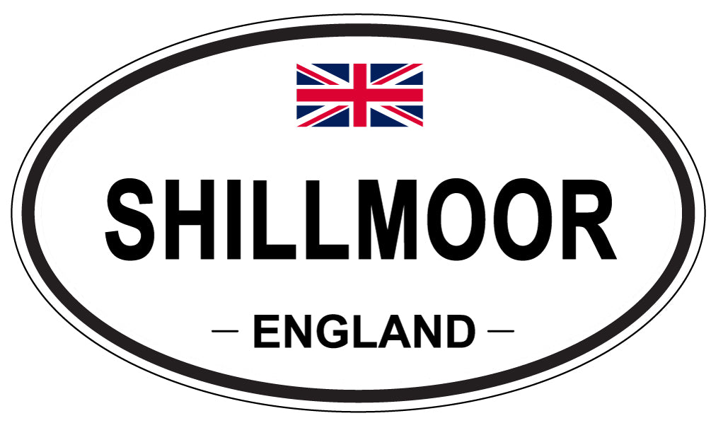 SHILLMOOR, ENGLAND - Oval Sticker