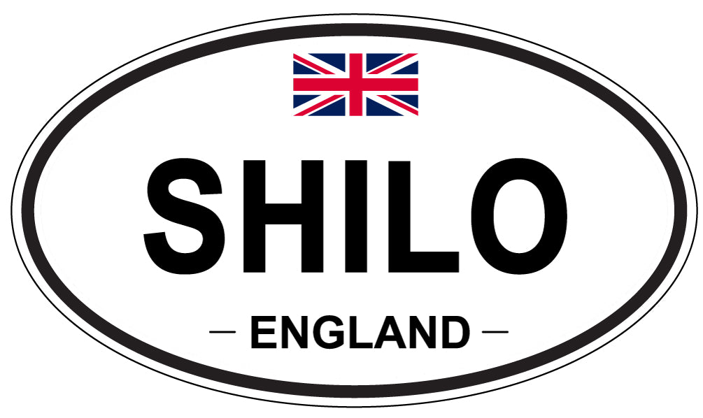 SHILO, ENGLAND - Oval Sticker