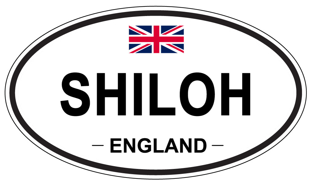 SHILOH, ENGLAND - Oval Sticker