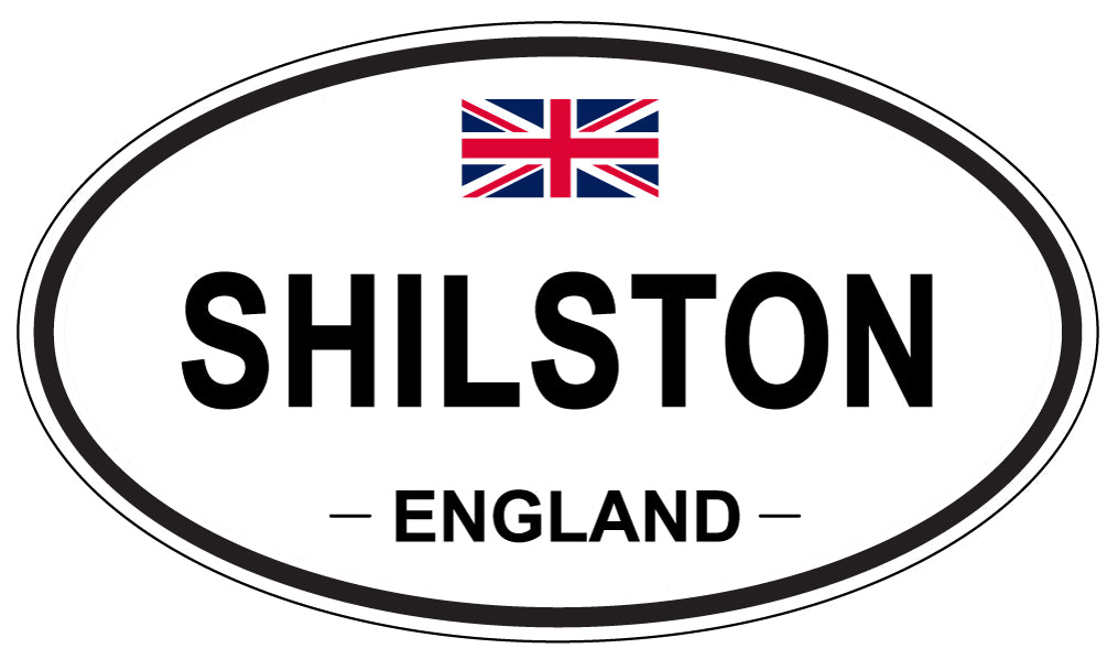 SHILSTON, ENGLAND - Oval Sticker