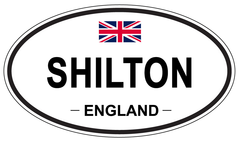 SHILTON, ENGLAND - Oval Sticker