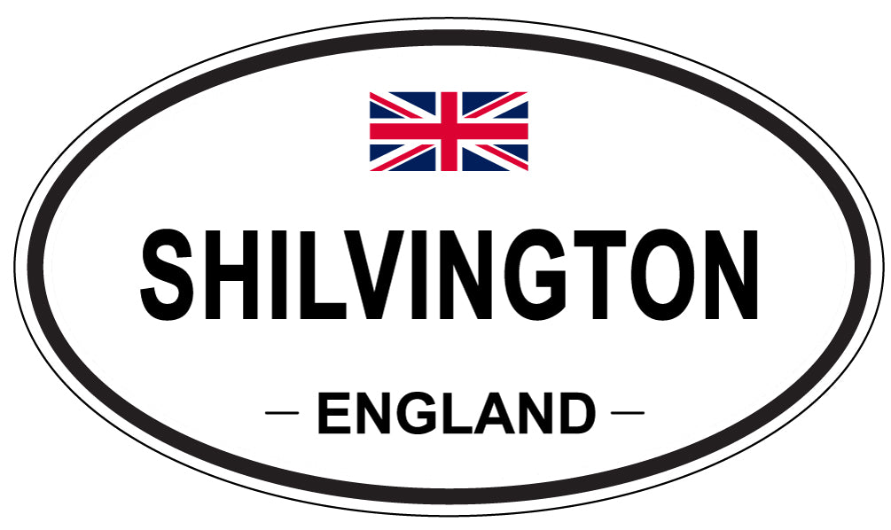 SHILVINGTON, ENGLAND - Oval Sticker