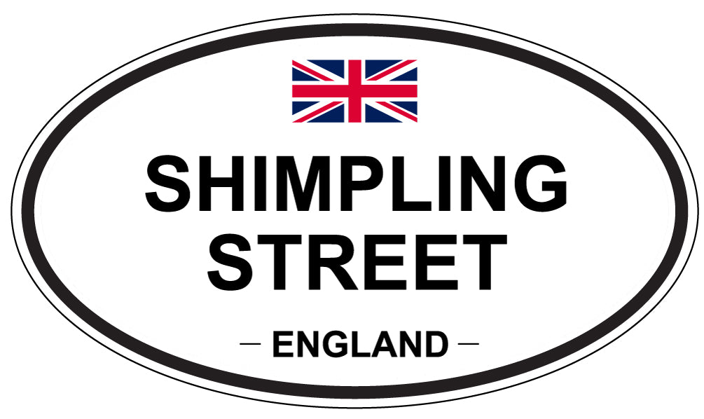 SHIMPLING STREET, England - Oval Magnet