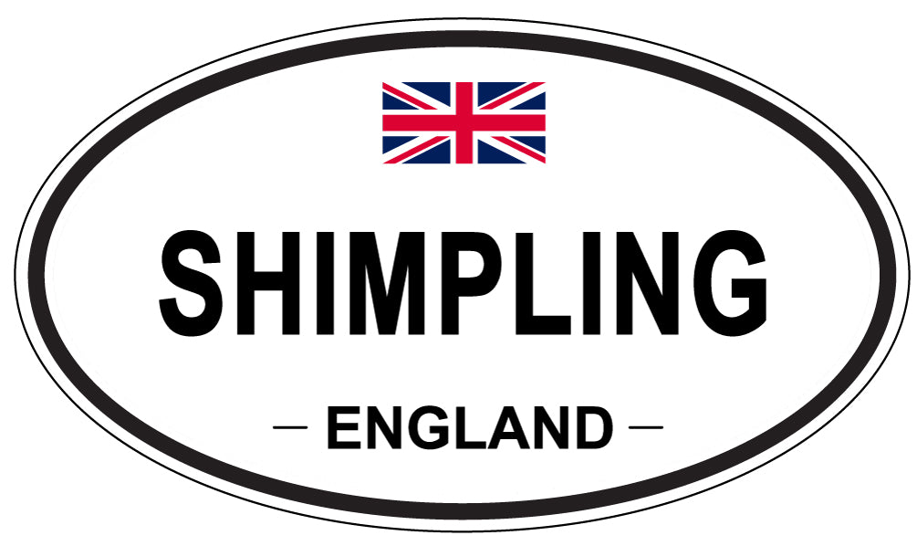 SHIMPLING, ENGLAND - Oval Sticker