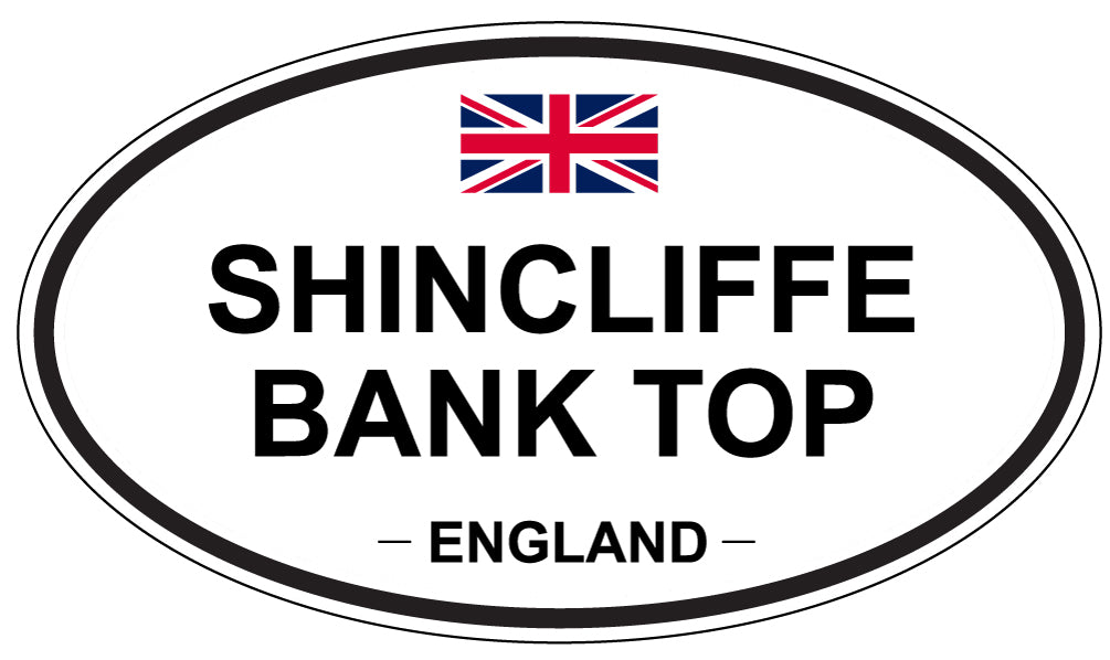 SHINCLIFFE BANK TOP, England - Oval Magnet