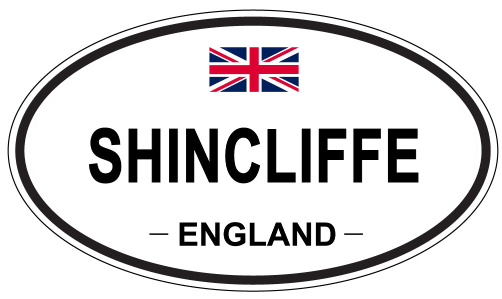 SHINCLIFFE, ENGLAND - Oval Sticker