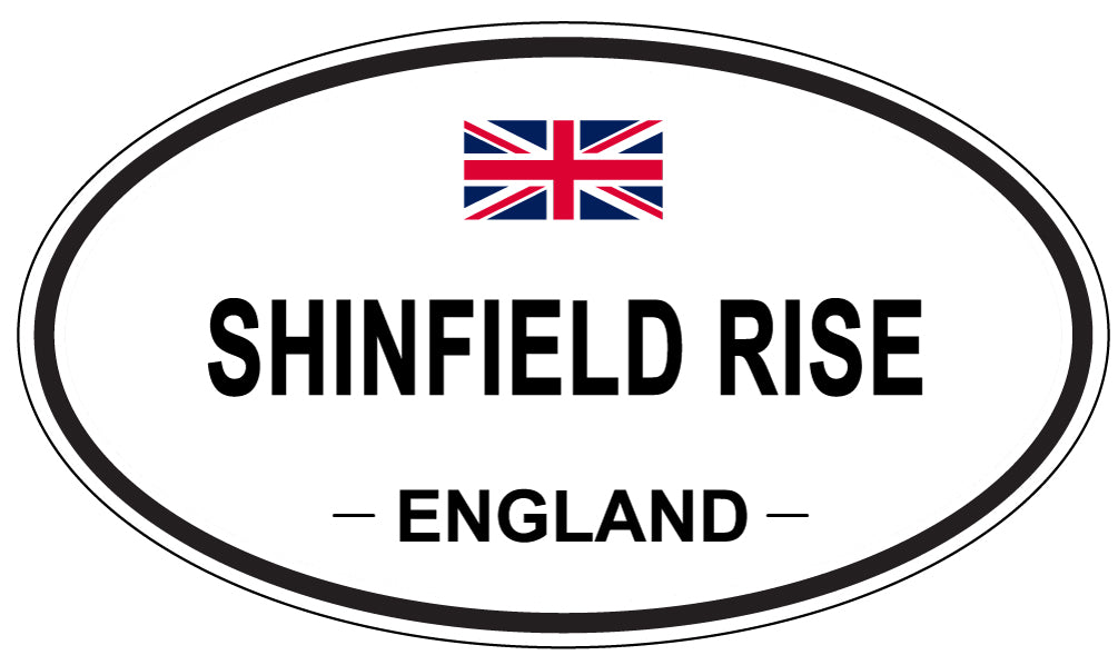 SHINFIELD RISE, ENGLAND - Oval Sticker